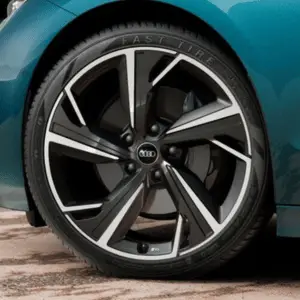 Tweekleurig met zilveren rand