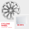 Tesla Model X - Alloy Wheel Scar Repair Cyclone Wheel Sonic Silver