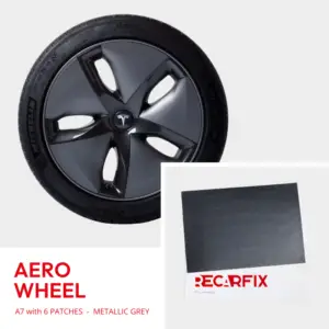 Tesla Model 3 - Velgschade patch Aero Wheel metallic grey