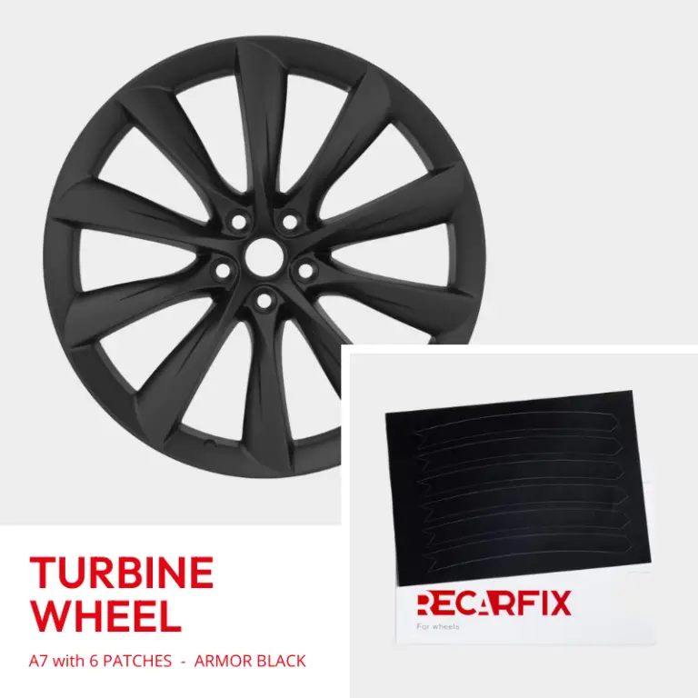 Tesla Model X – Alloy Wheel Damage Repair Turbine Wheel Armour Black