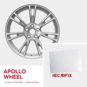 Tesla Model Y - Velgschade patch Apollo Wheel Sonic Silver