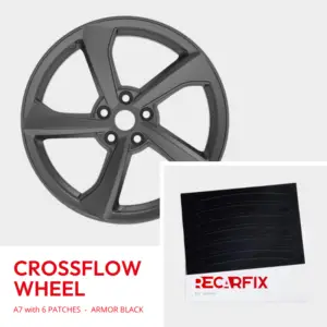 Tesla Model Y - Velgschade patch Crossflow Wheel Armor Black