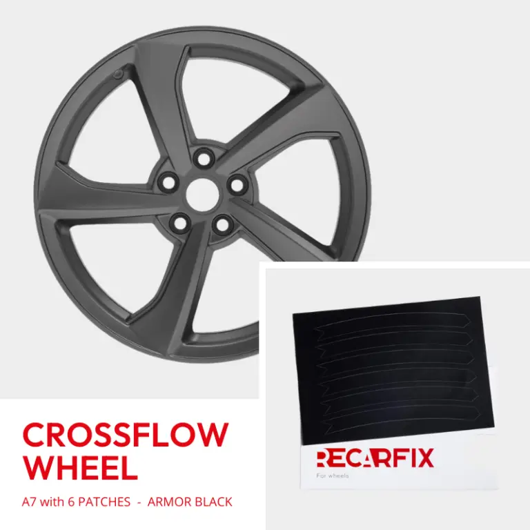 Tesla Model Y - Alloy Wheel Damage Repair Kit Crossflow Wheel Armour Black
