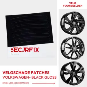 Volkswagen - Velgschade Patches Black Gloss velgen