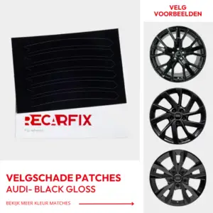 Audi - Velgschade Patches Gloss Black velgen