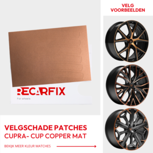 Cupra - Velgschade Patches Cup Copper mat velgen