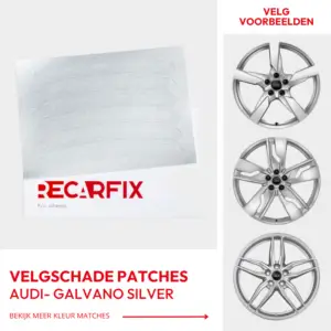 Audi - Velgschade Patches Galvano Silver velgen