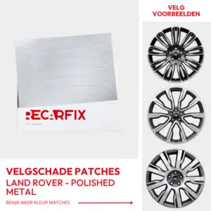 Land Rover - Velgschade Patches Polished Metal velgen