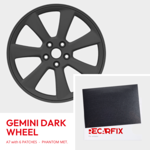 Tesla Model 3 - Velgschade patch Gemini Dark Wheel Phantom Metallic