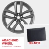 Tesla Model S - Velgschade patch Arachnid Wheel Gunpowder