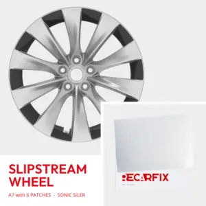 Tesla Model S - Velgschade patch Slipstream Wheel 2-Tone Sonic Silver