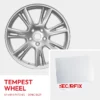 Tesla Model S - Alloy wheel damage repair Tempest Wheel Sonic Silver