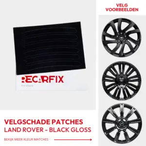 Land Rover - Velgschade Patches Black Gloss velgen